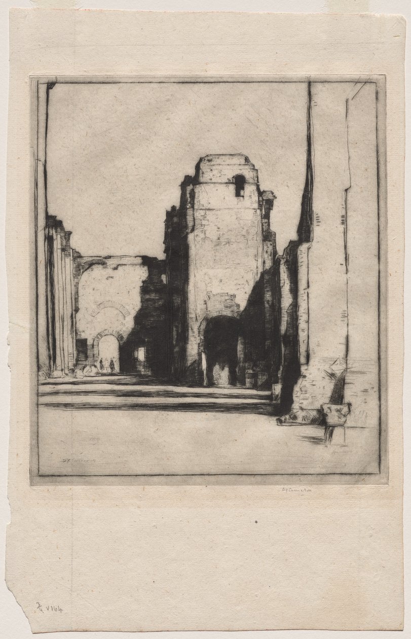 Tepidarium, Caracallan kylpylät tekijältä David Young Cameron