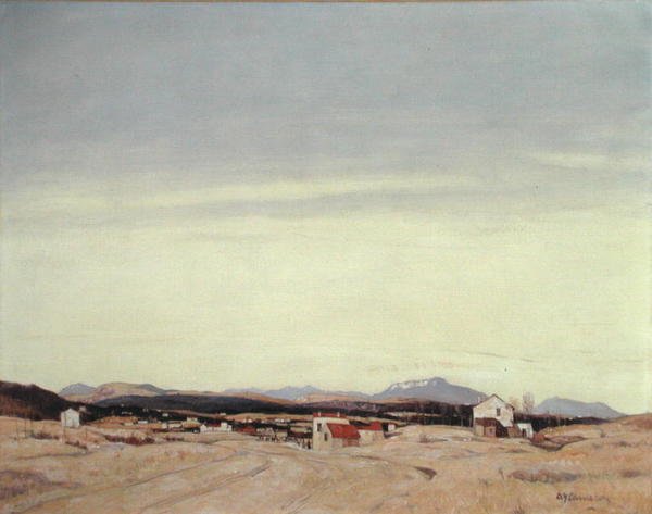 The Distant Hills (öljy kankaalle) tekijältä David Young Cameron