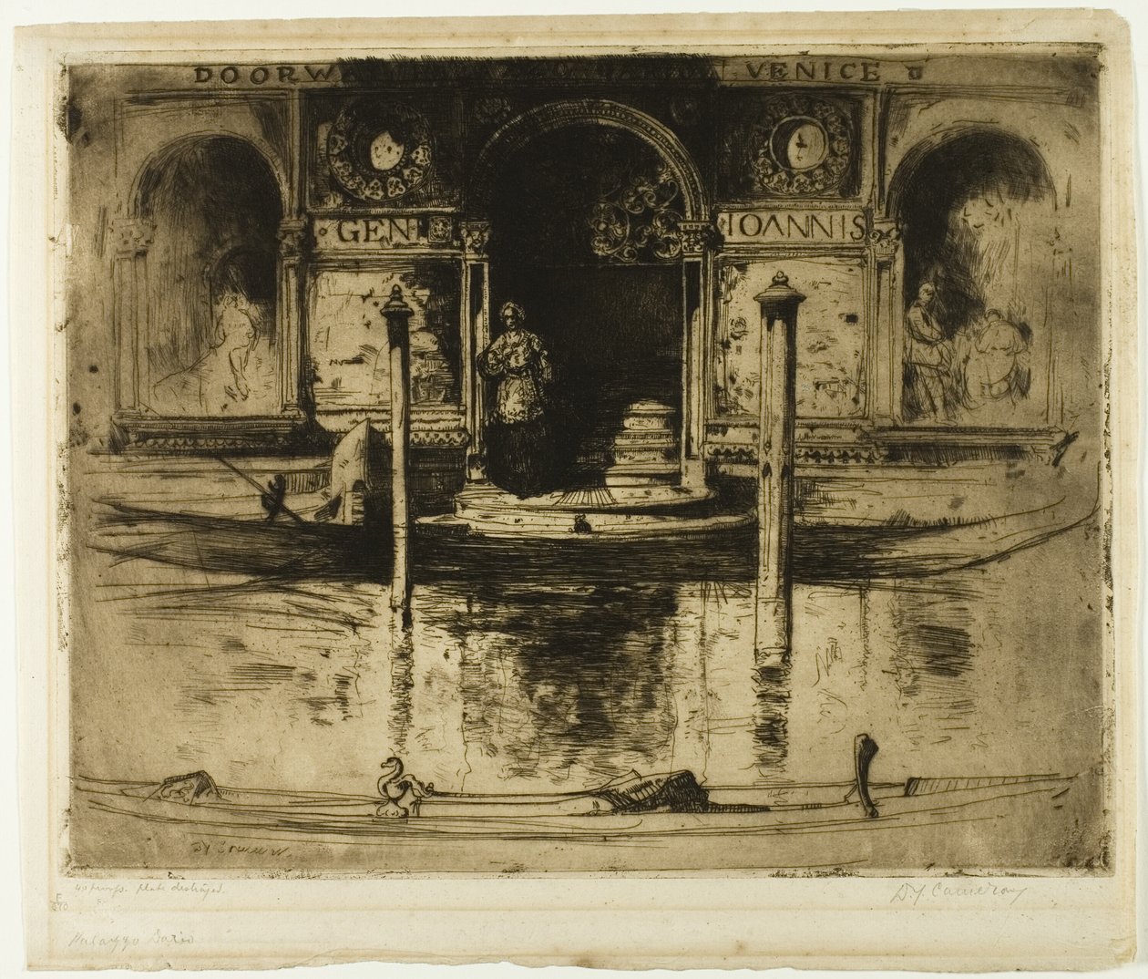 Palace Doorway, kilpi 22 Pohjois-Italiasta tekijältä David Young Cameron