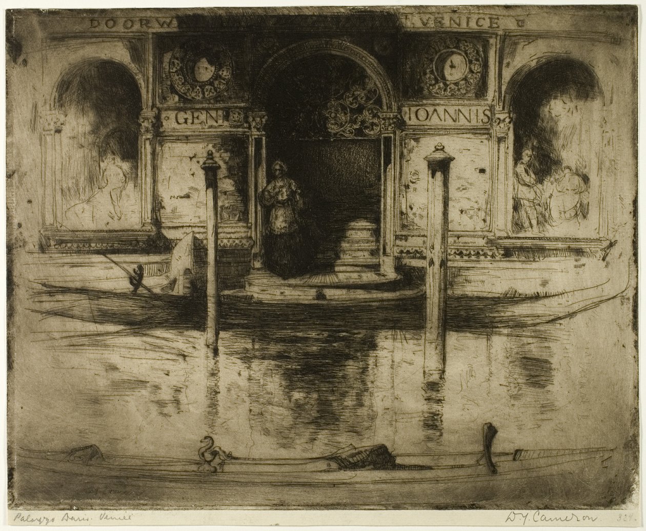 Palace Doorway, kilpi 22 Pohjois-Italiasta tekijältä David Young Cameron