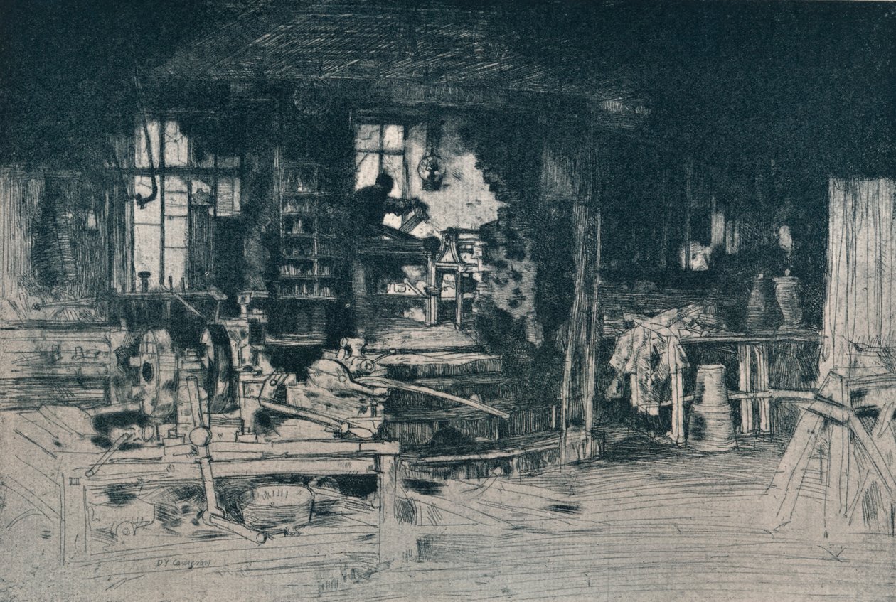 Workshop, Stirling, 1905. tekijältä David Young Cameron