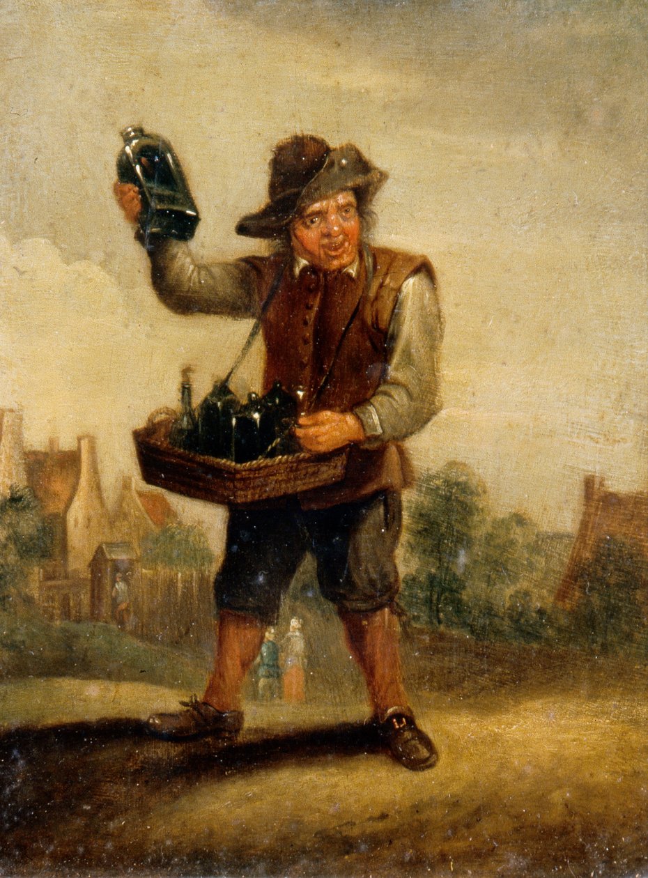 Maku, noin 1800 (öljy paneelille) tekijältä David the Younger (after) Teniers