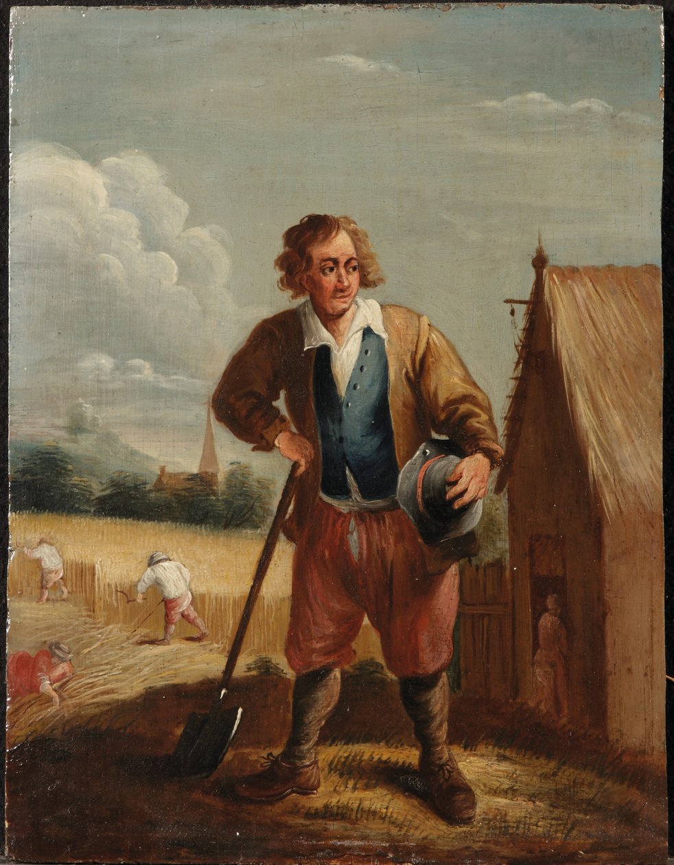 Allegoria neljästä elementistä: Maa (öljy paneelissa) tekijältä David the Younger (follower of) Teniers