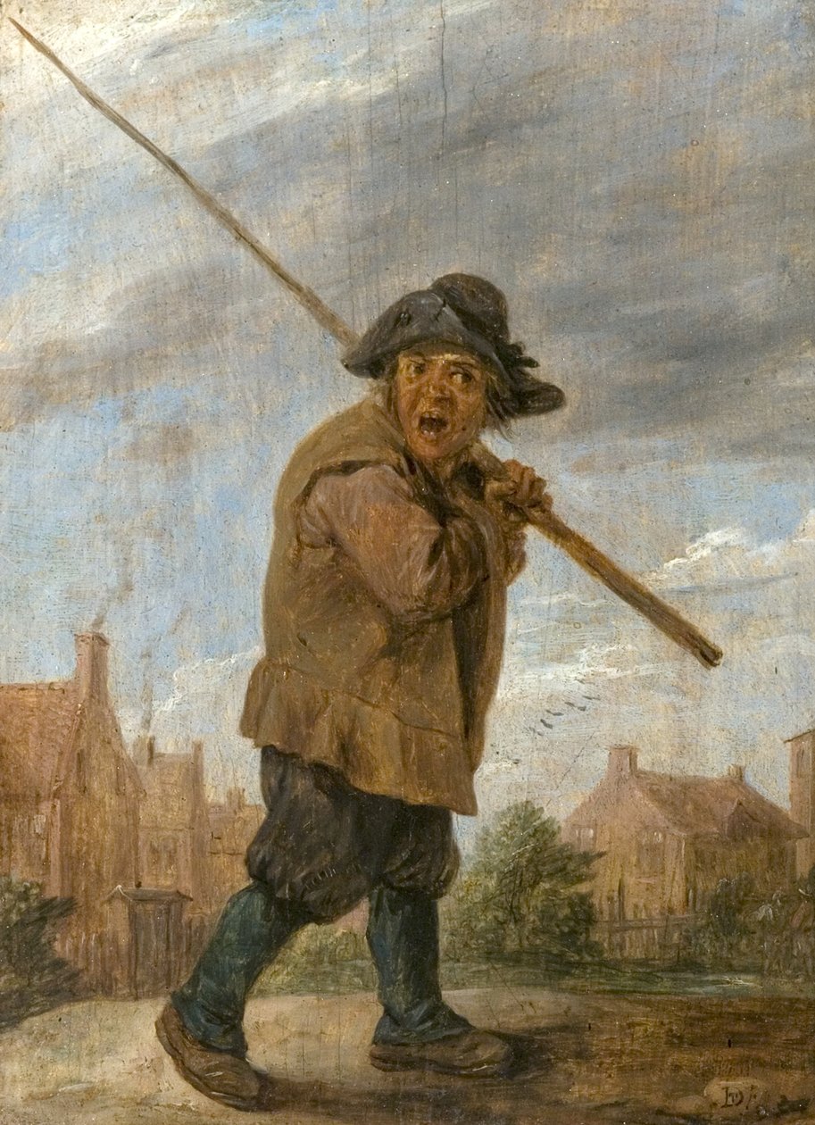 Talonpoika kantaa sauvaa tekijältä David Teniers the Younger
