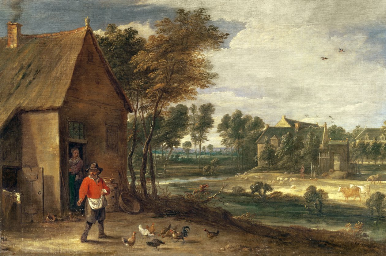 Huonekalut ja erilaiset esineet 1100- ja 1300-luvuilta tekijältä David Teniers the Younger