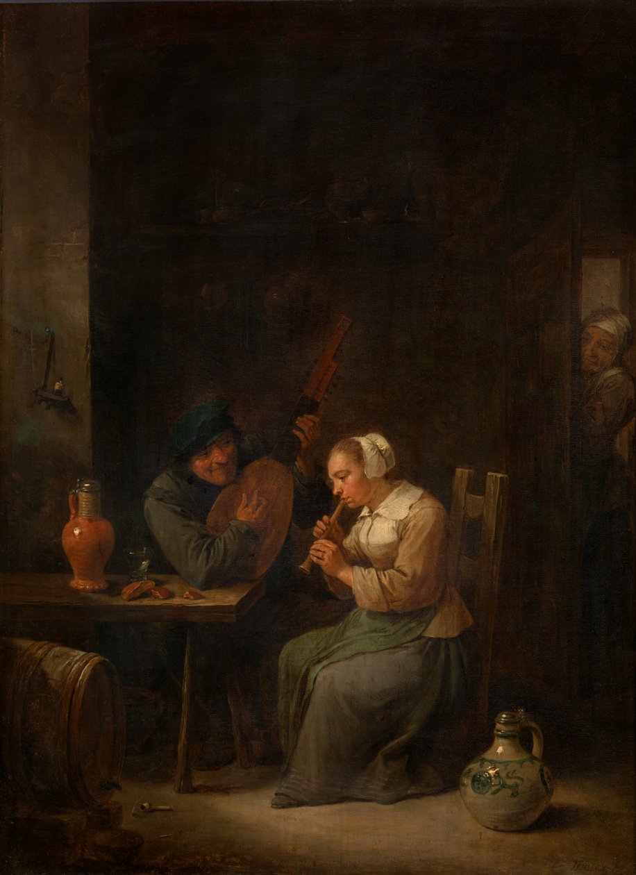 Duetto (öljy) tekijältä David the Younger Teniers