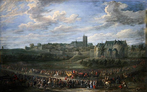 Prinsessan sisäänkäynti Brysseliin (öljy kankaalle) tekijältä David Teniers the Younger