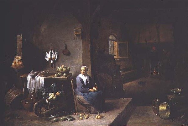 Talonpoikaisen asunnon sisustus tekijältä David Teniers the Younger