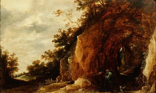 Maisema matkustajien kanssa (yksi parista) tekijältä David Teniers the Younger