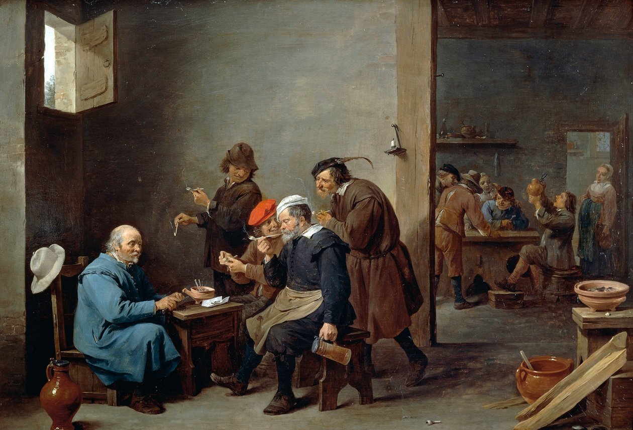 Mies valkoisessa hatussa tekijältä David Teniers the Younger