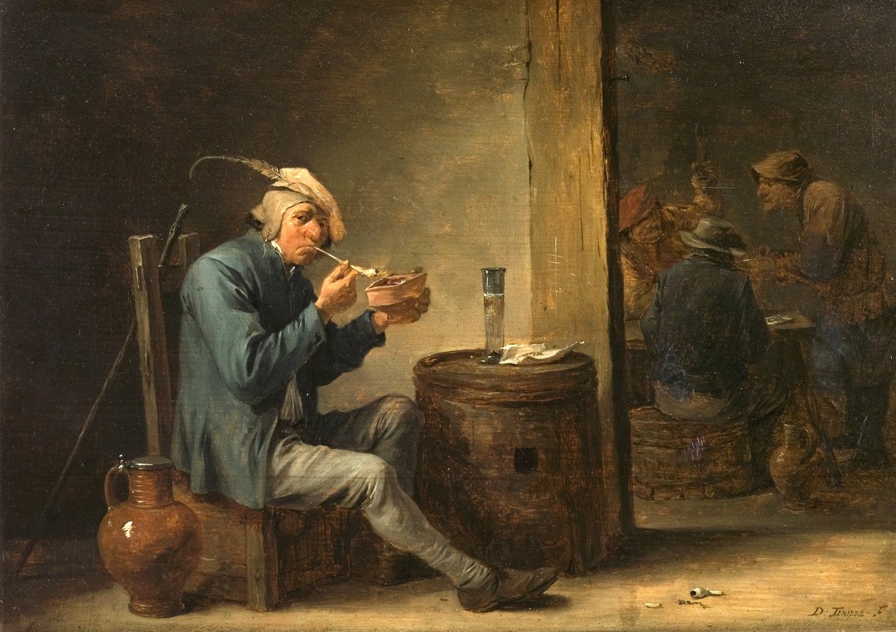 Talonpoikien tupakointi sisätiloissa tekijältä David Teniers the Younger