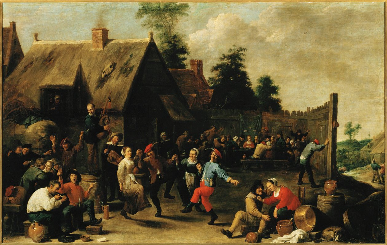 Talonpojat juhlivat tekijältä David the Younger Teniers