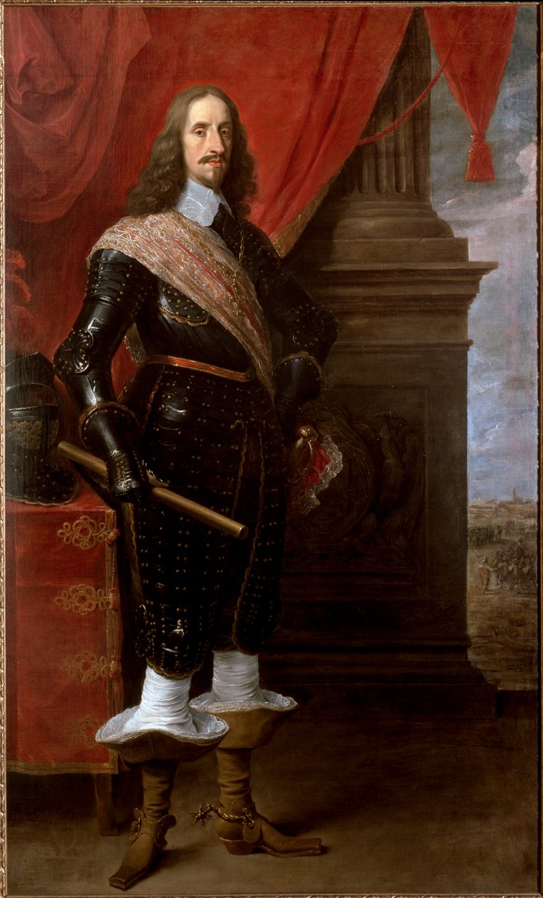 Itävallan arkkiherttua Leopold Wilhelmin muotokuva Gravelinesin piirityksen edessä vuonna 1652. (Maalaus, n. 1655) tekijältä David Teniers the Younger