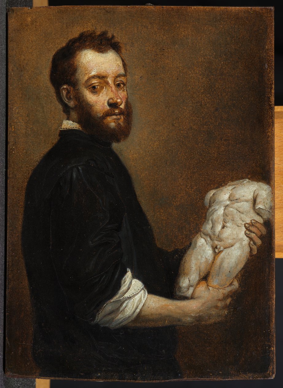 Kuvanveistäjän muotokuva Giovanni Battista Moronin mukaan tekijältä David Teniers the Younger