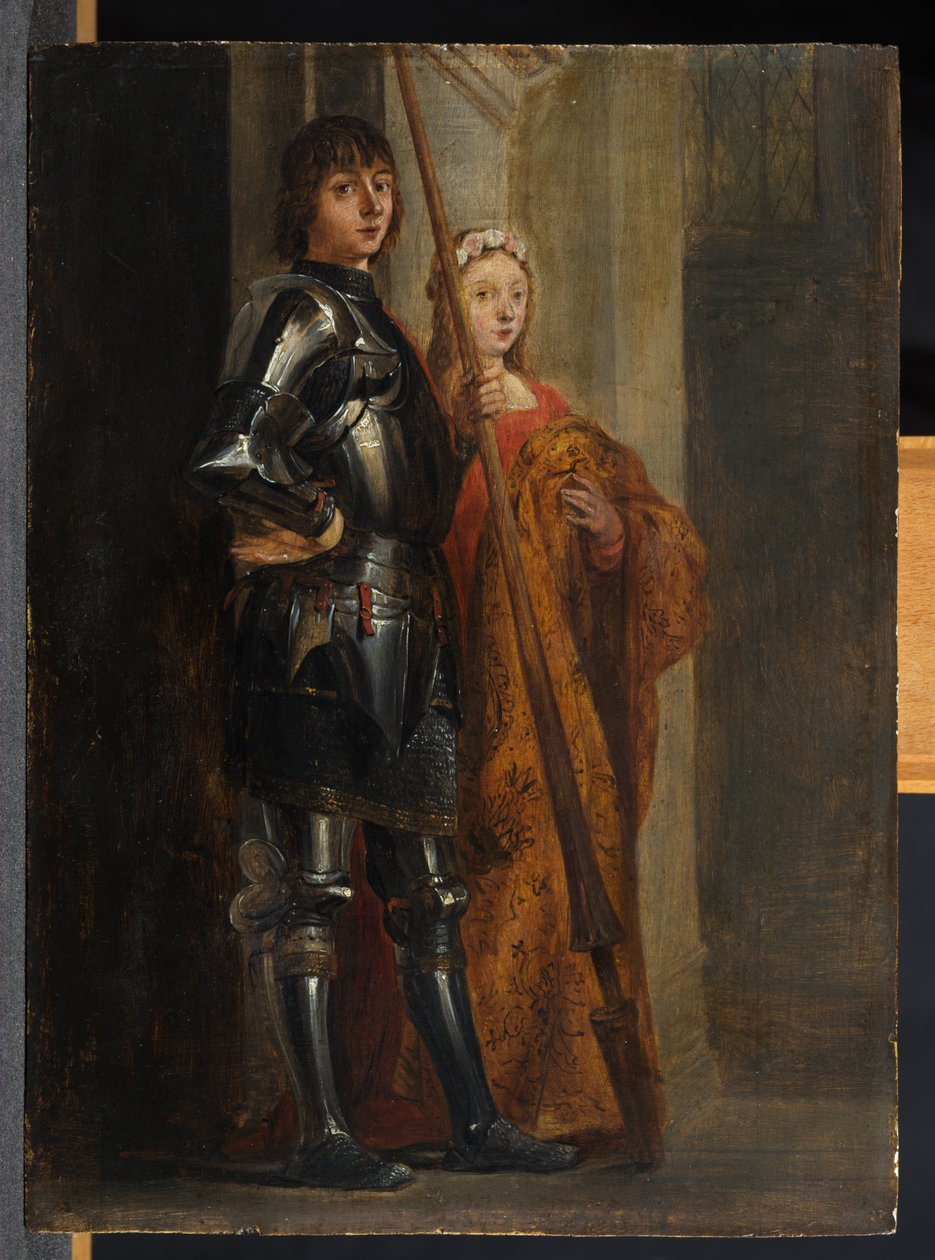 Pyhät George ja Cecilia Antonello da Messinan jälkeen tekijältä David Teniers the Younger