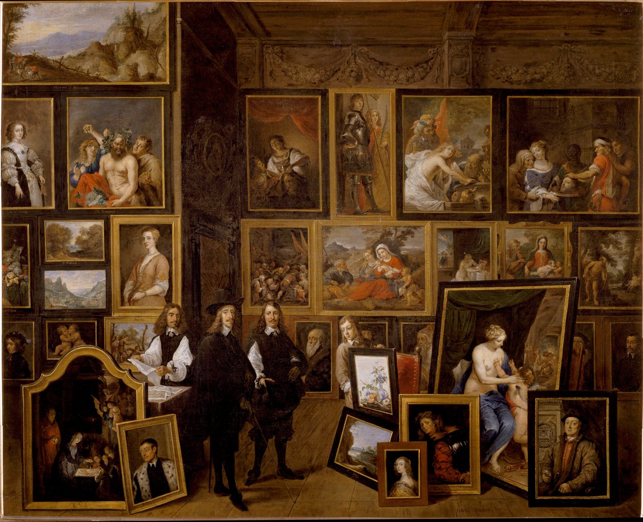 Arkkiherttua Leopold Wilhelmin taidekokoelma Brysselissä (maalaus tekijältä David Teniers the Younger