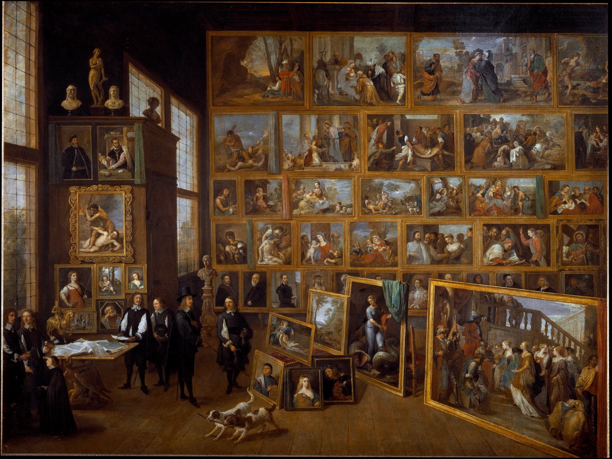 Arkkiherttua Leopold Wilhelmin taidekokoelma Brysselissä (maalaus tekijältä David Teniers the Younger