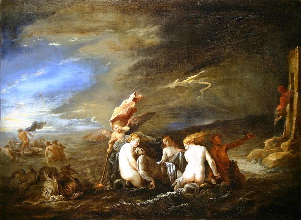 Nereidien Hukkunut Leander tekijältä David Teniers the Younger