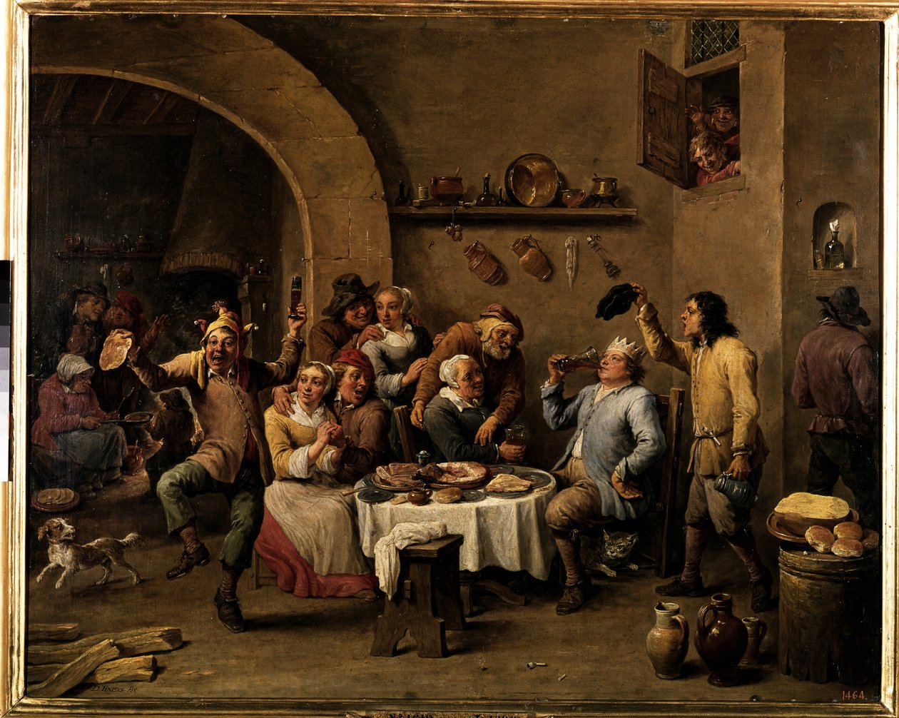 Kuningas juo tekijältä David Teniers the Younger