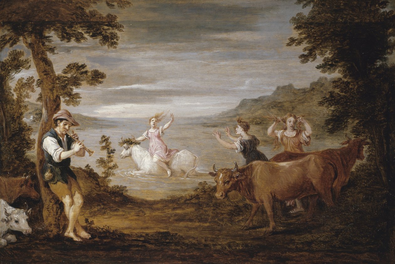 Europan raiskaus, 1654-56 tekijältä David Teniers the Younger
