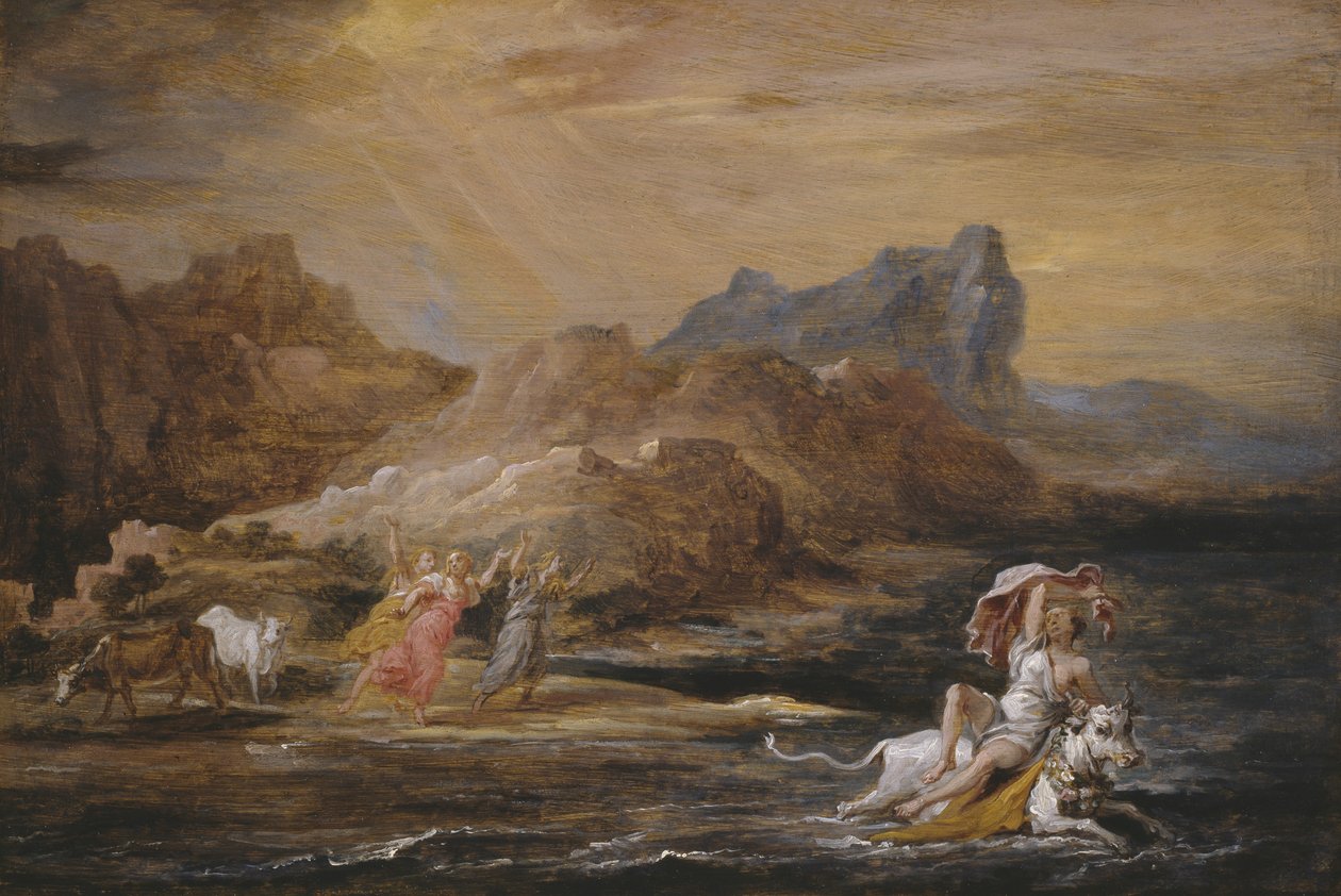 Europan raiskaus, 1654-56 tekijältä David Teniers the Younger