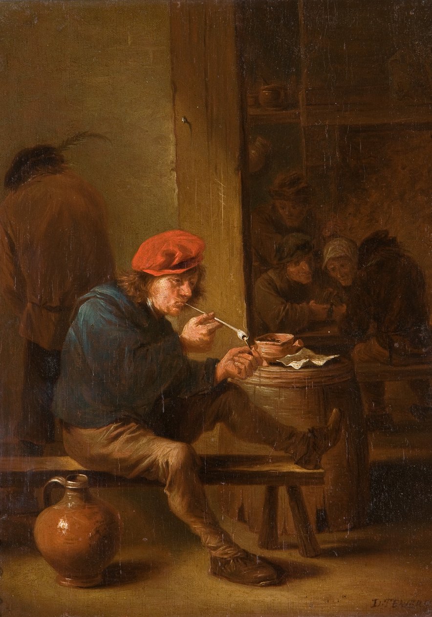 Tupakoitsija tekijältä David Teniers the Younger