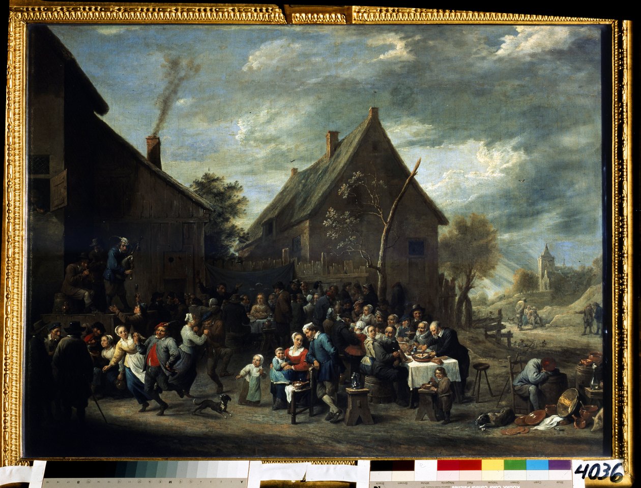 Talonpoikien häät. David Teniersin nuoremman (1610-1690) maalaus. Öljy kankaalle, 82 x 108 cm tekijältä David Teniers the Younger