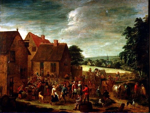 Kylän juhlat tekijältä David Teniers the Younger