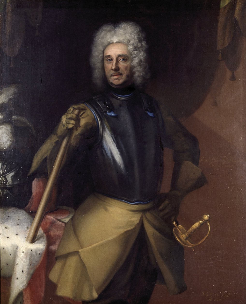 Carl Gustaf Mörner (1658-1721), kreivi, kuninkaallinen neuvos, sotamarsalkka, hovioikeuden presidentti, puolisoina 1. vapaaherratar Catharina Margareta Bonde, 2. kreivitär Christina Anna Bielke tekijältä David von Krafft