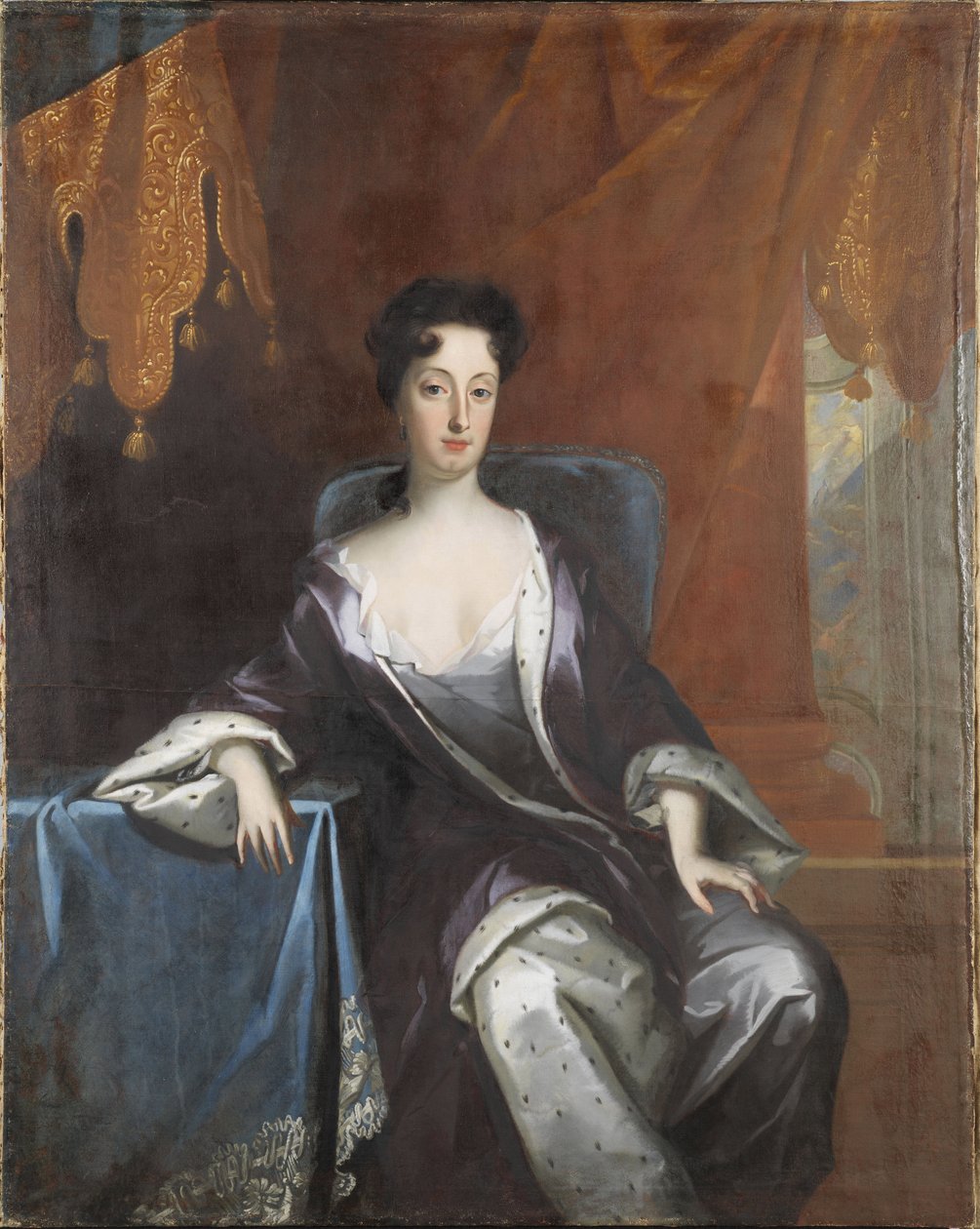 Edwige Sophie de Suede - Muotokuva Holstein-Gottorpin herttuatar Hedvig Sofiasta (1681-1708), Ruotsin kuningatar, Krafft, David, von (1655-1724). Öljy kankaalle, noin 1700. Mitat: 148x118 cm. Tukholman kansallismuseo tekijältä David von Krafft