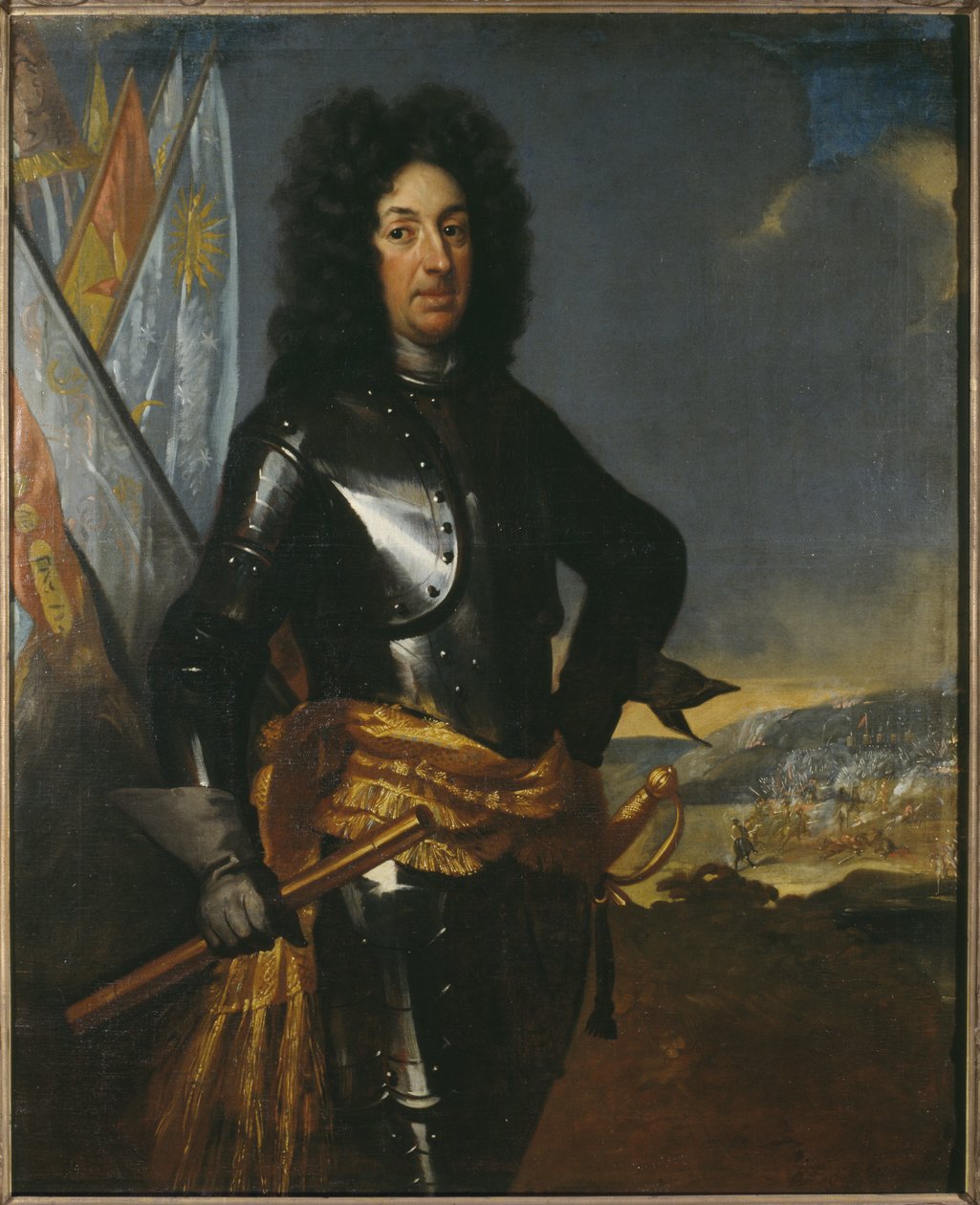 Le comte Adam Ludvig Lewenhaupt, kenraali suedois - Muotokuva kreivi Adam Ludvig Lewenhauptista (1659-1719), kirjoittanut Krafft, David, von (1655-1724). Öljy kankaalle. Mitat: 144x117 cm. Tukholman kansallismuseo tekijältä David von Krafft