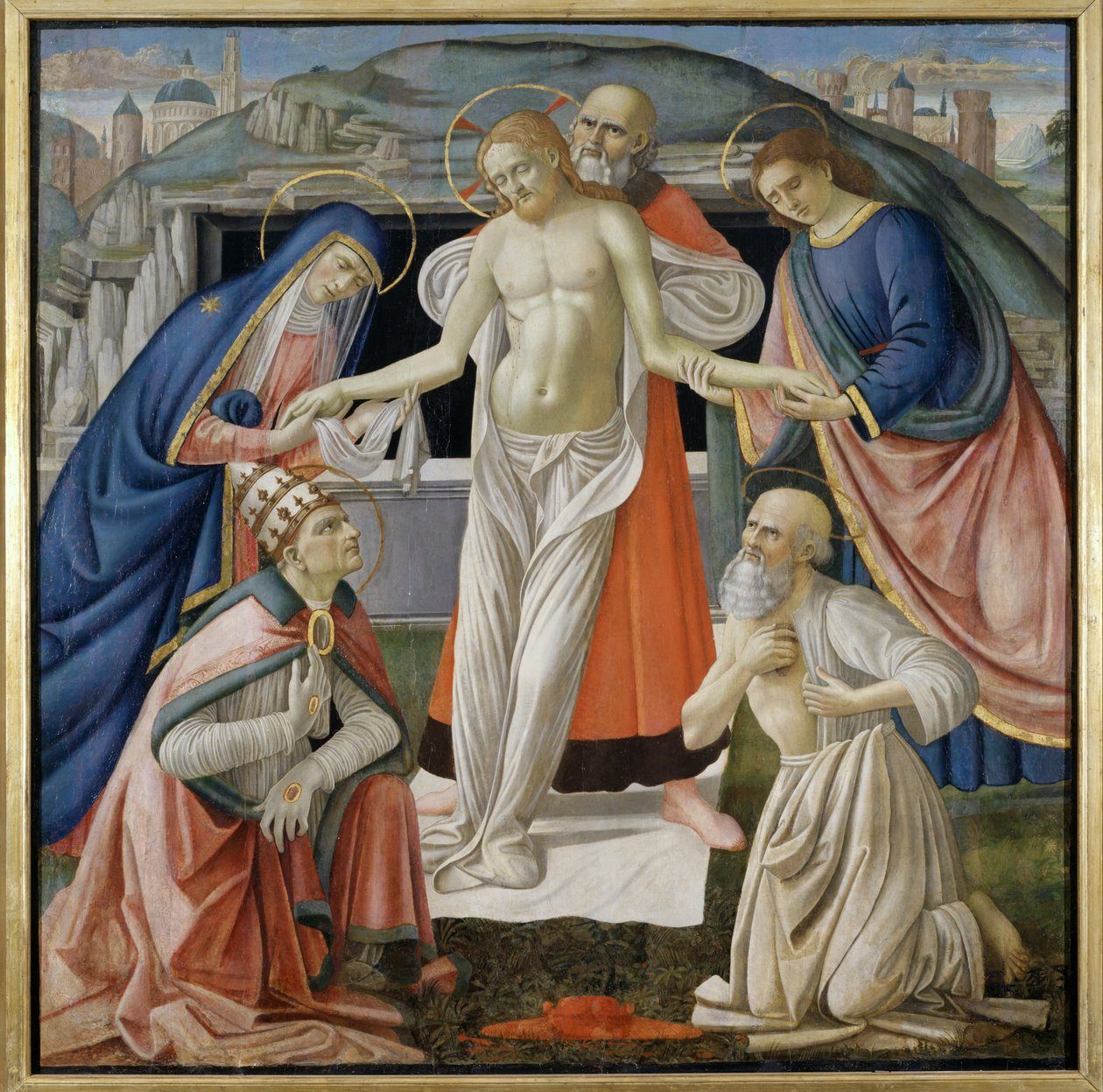 Pieta, 1479 (tempera paneelissa) tekijältä Davide Ghirlandaio