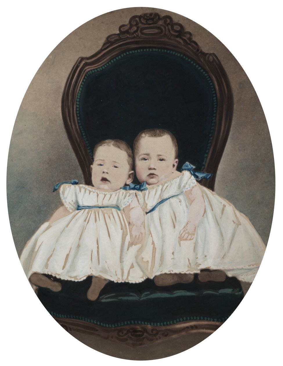 Twin Babies, c. 1870. tekijältä Davis Brothers