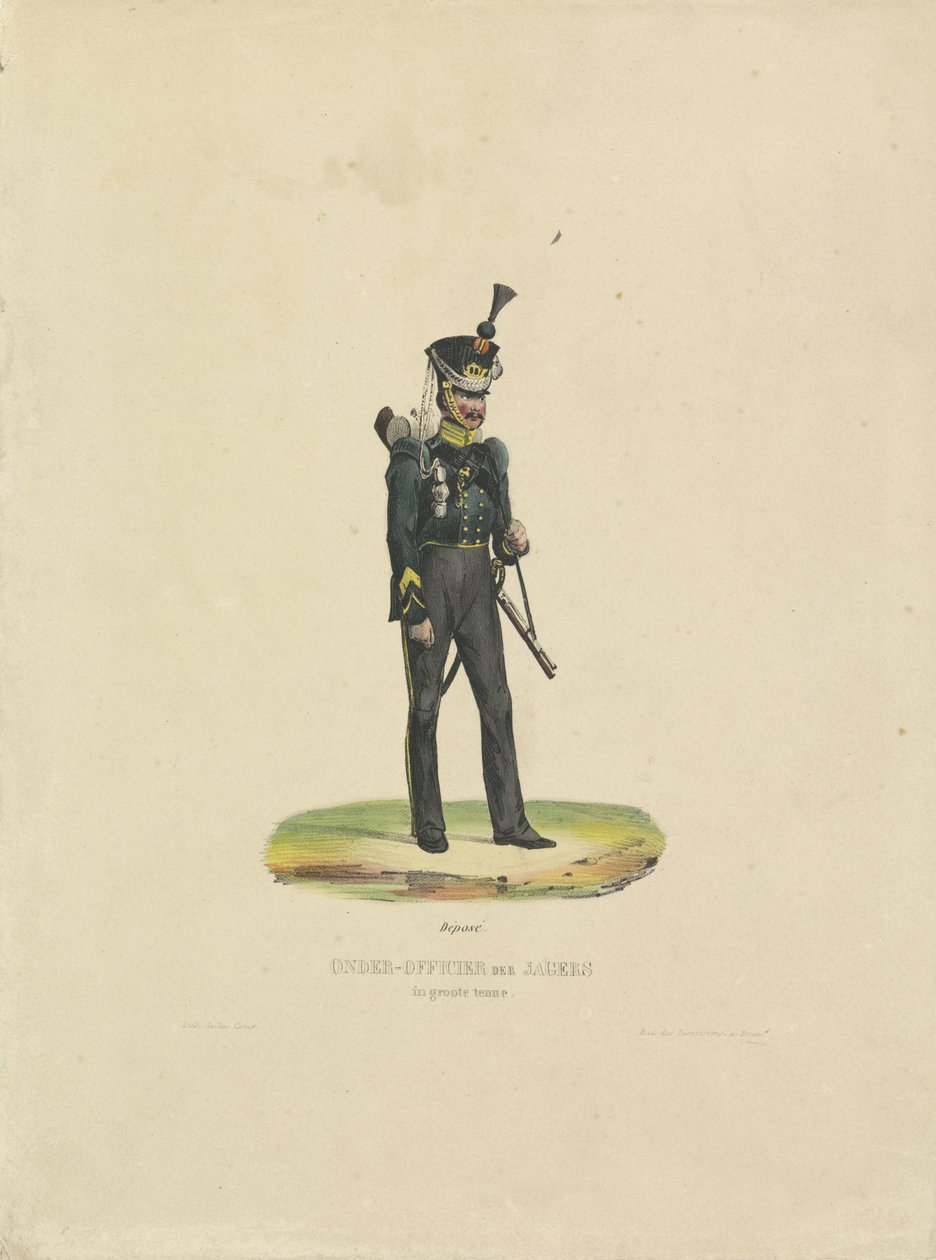 Hunter upeassa univormussa, 1820-1825 Aliupsia upeassa univormussa (nimi esineessä) tekijältä De la Cour