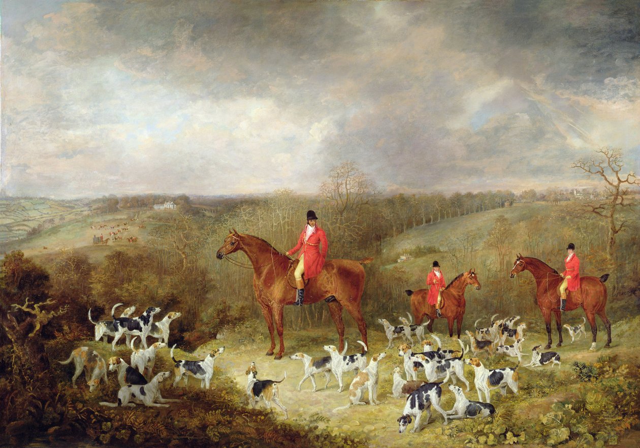 Lord Glamis ja hänen Staghounds, 1823 tekijältä Dean Wolstenholme