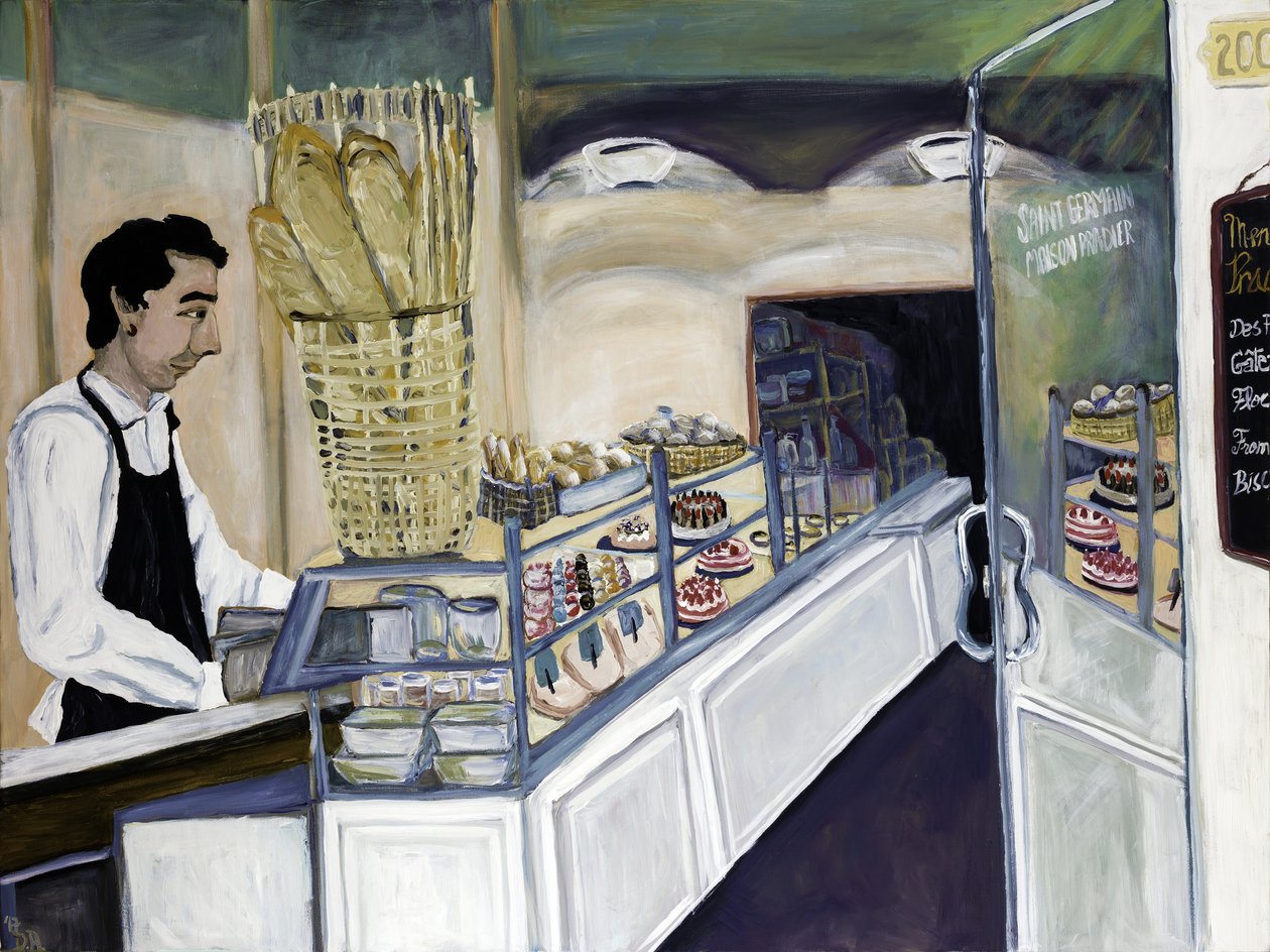 Leipomo St. Germain, 2017 (akryyli kankaalle) tekijältä Deborah Eve Alastra