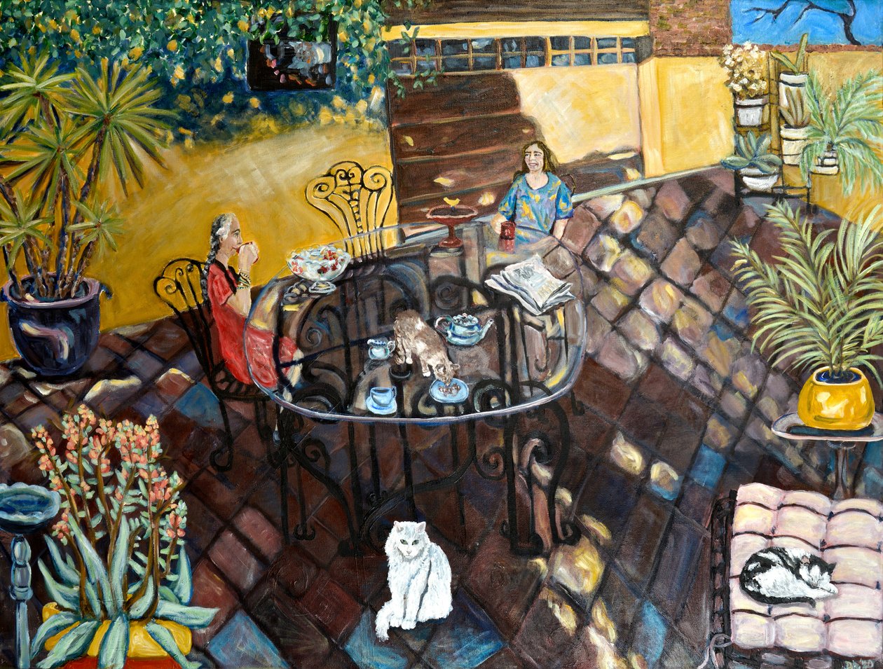 Chateau Wonderland, 2019 (akryyli kankaalle) tekijältä Deborah Eve Alastra