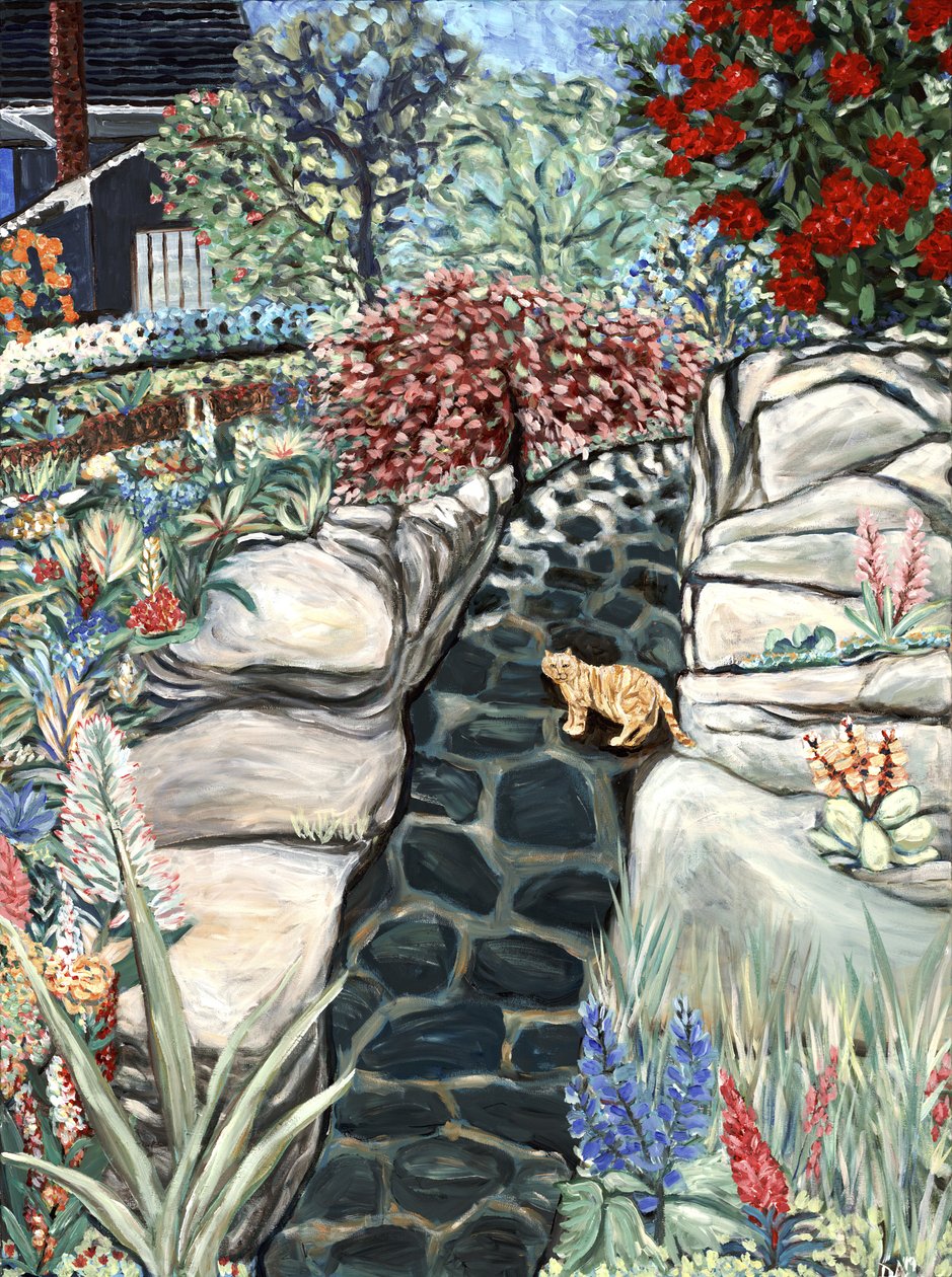Cobbled Way, 2019 (akryyli kankaalle) tekijältä Deborah Eve Alastra