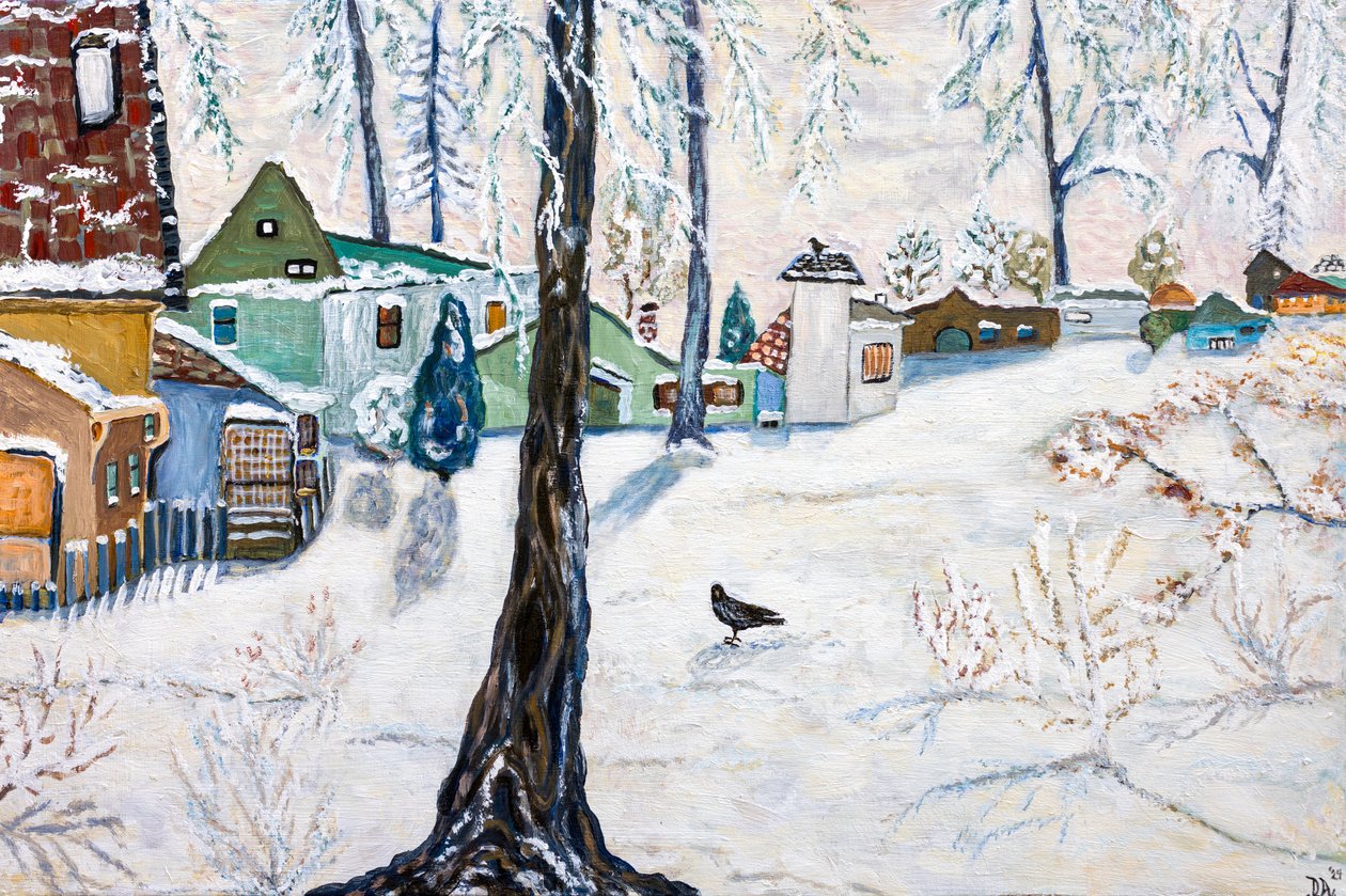 Creston Snow, 2024 (akryyli kankaalle) tekijältä Deborah Eve Alastra