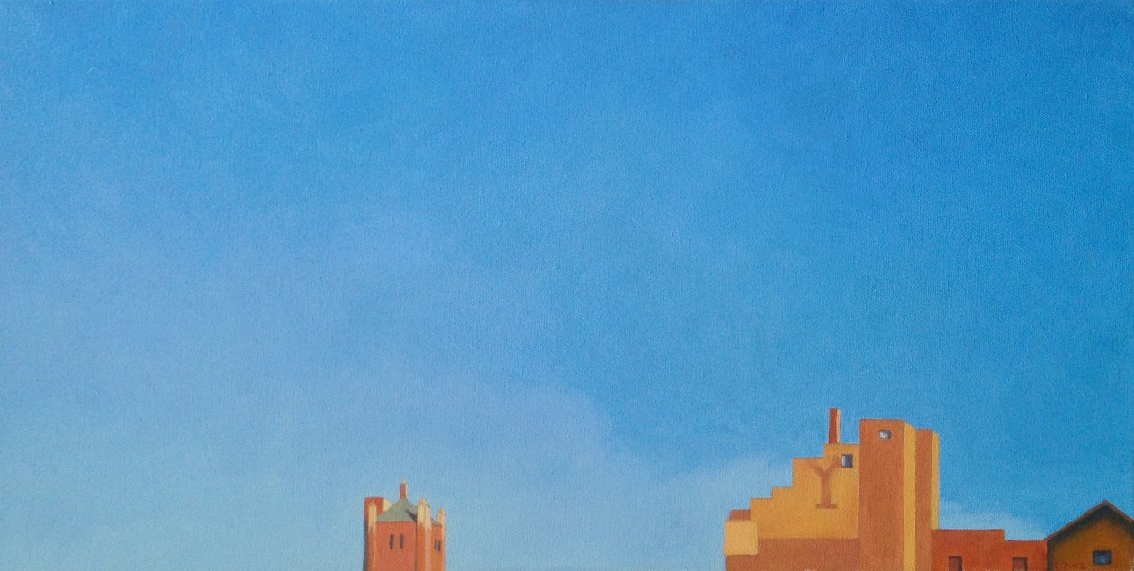 Brooklyn Fort Greenen taivas, 2012 (öljy kankaalle) tekijältä Deborah Stevenson