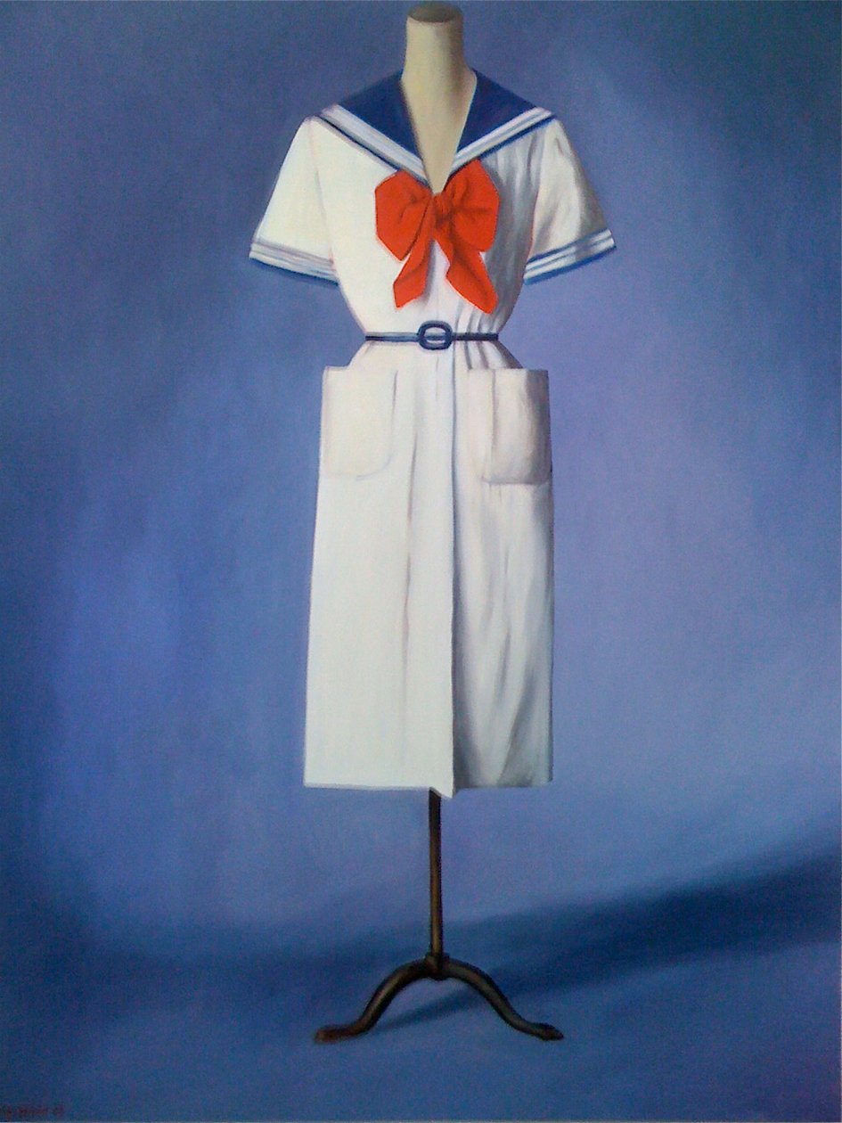 Merimiespuku, 2002 (öljy kankaalle) tekijältä Deborah Stevenson