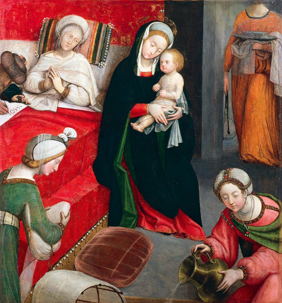 Pyhän Johannes Kastajan syntymä, vastaaja Ferrari (1480-noin 1540) tekijältä Defendente Ferrari