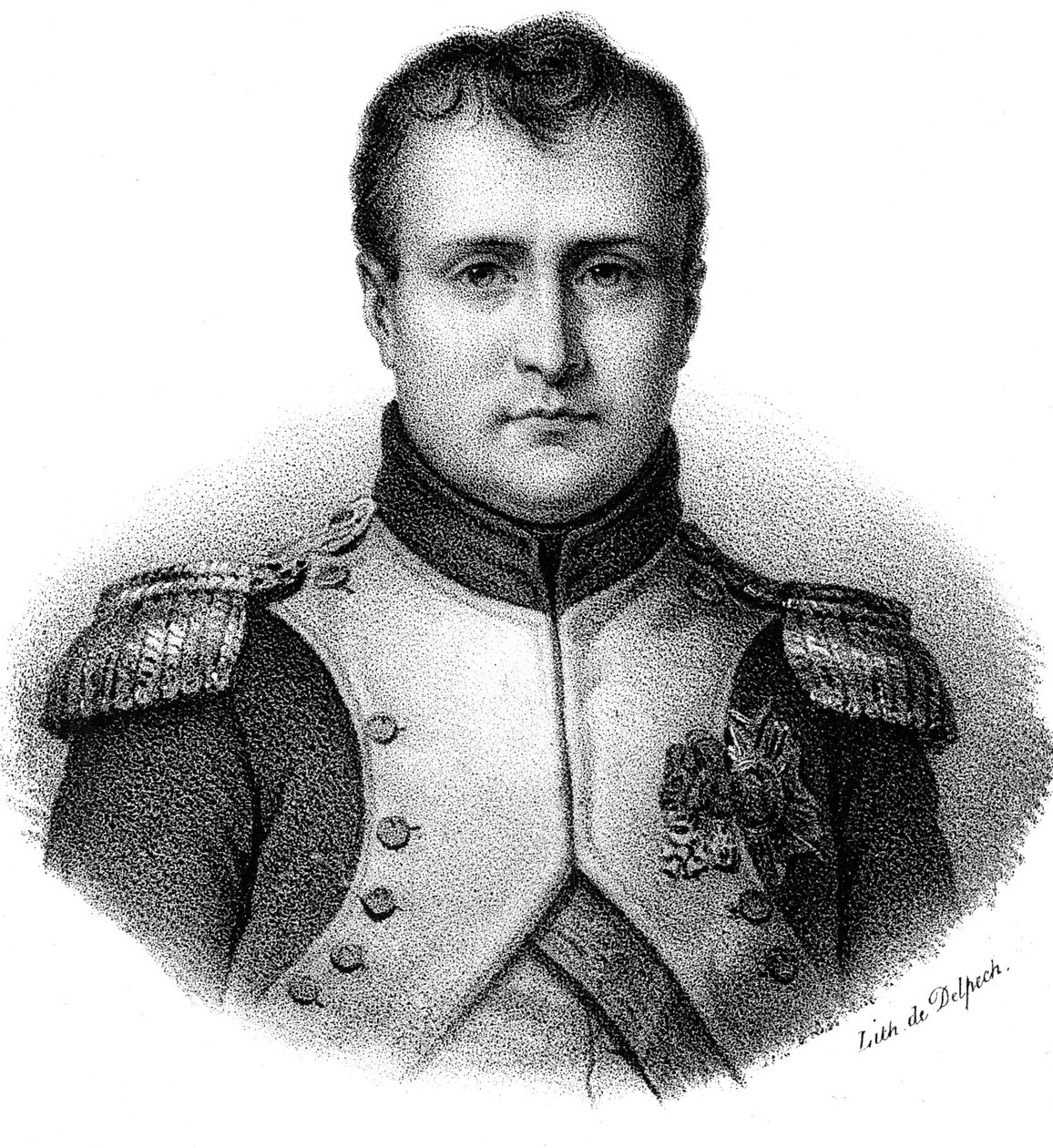 Napoleon I Bonaparte 1769-1821, Ranskan keisari vuodesta 1804, c1830 tekijältä Delpech