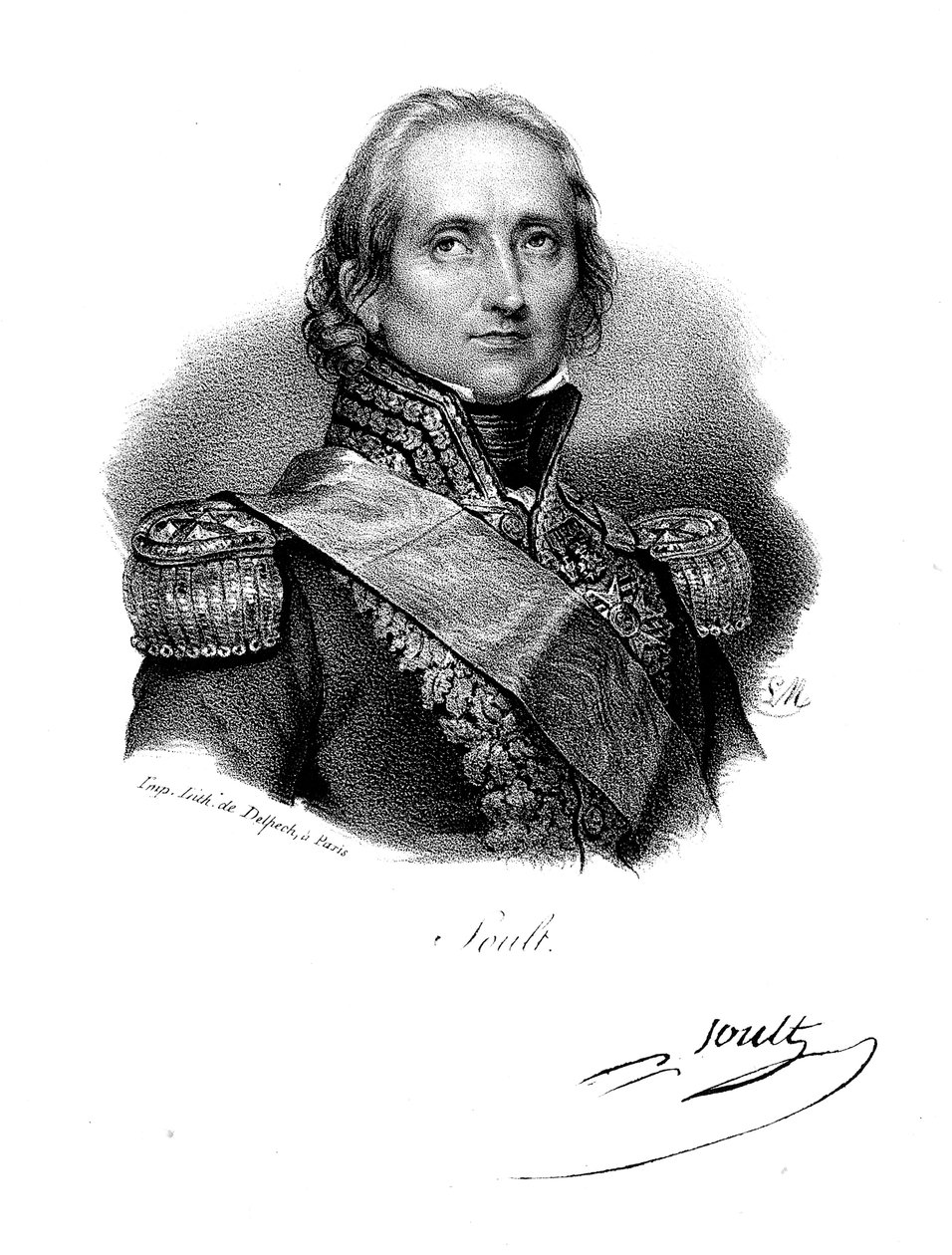 Nicolas Jean de Dieu Soult, ranskalainen sotilas ja valtiomies, 1830 tekijältä Delpech