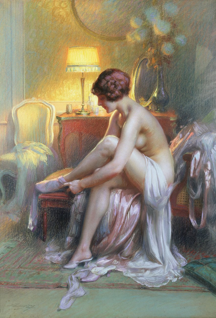 Nuori nainen (pastelli) tekijältä Delphin Enjolras