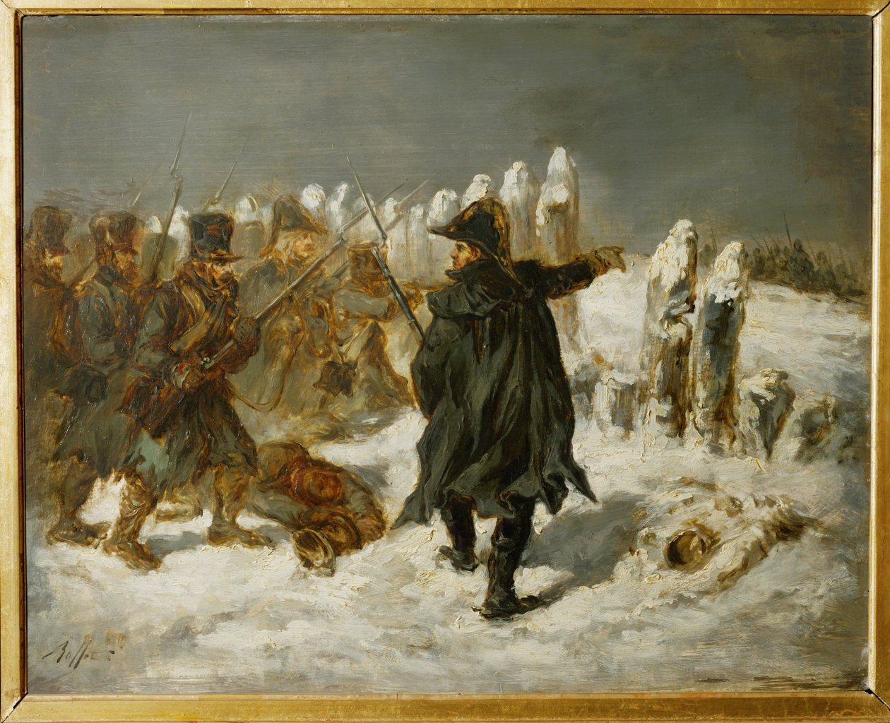 Michel Ney, Ranskan marsalkka, Moskovan ruhtinas, Venäjän sotaretkellä vuonna 1812 Kovnon linnakkeessa ... tekijältä Denis Auguste Marie Raffet