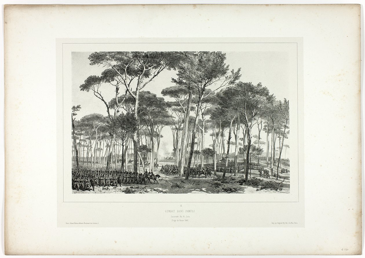 Taistelu Pamfilissa, Souvenirs of Italy: Rome Expeditionilta tekijältä Denis Auguste Marie Raffet