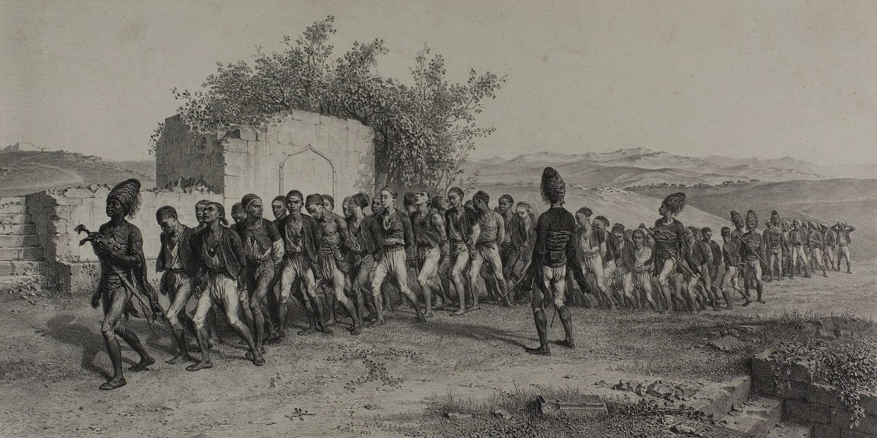 Turkkilaiset värvätyt lähellä Smyrnaa, 10. marraskuuta 1837 tekijältä Denis Auguste Marie Raffet