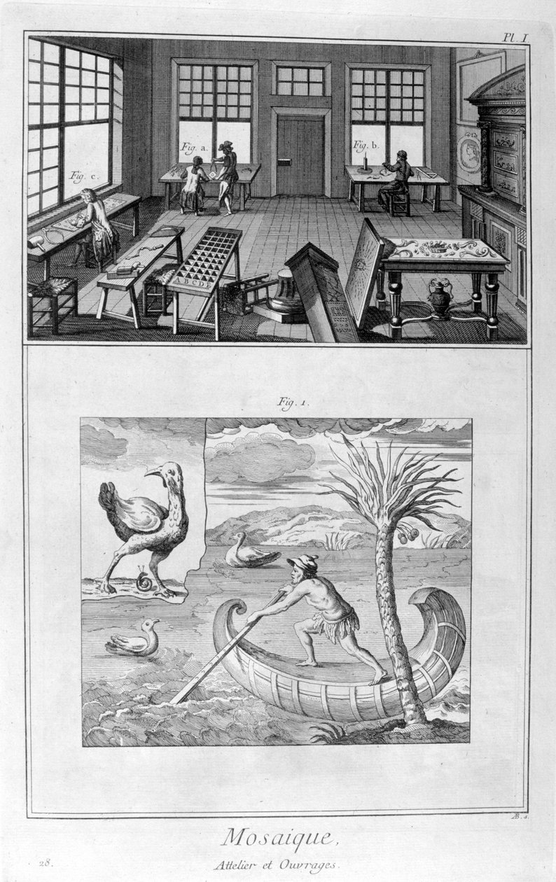 Mosaiikkivalmistajat, 1751-1777 tekijältä Denis Diderot