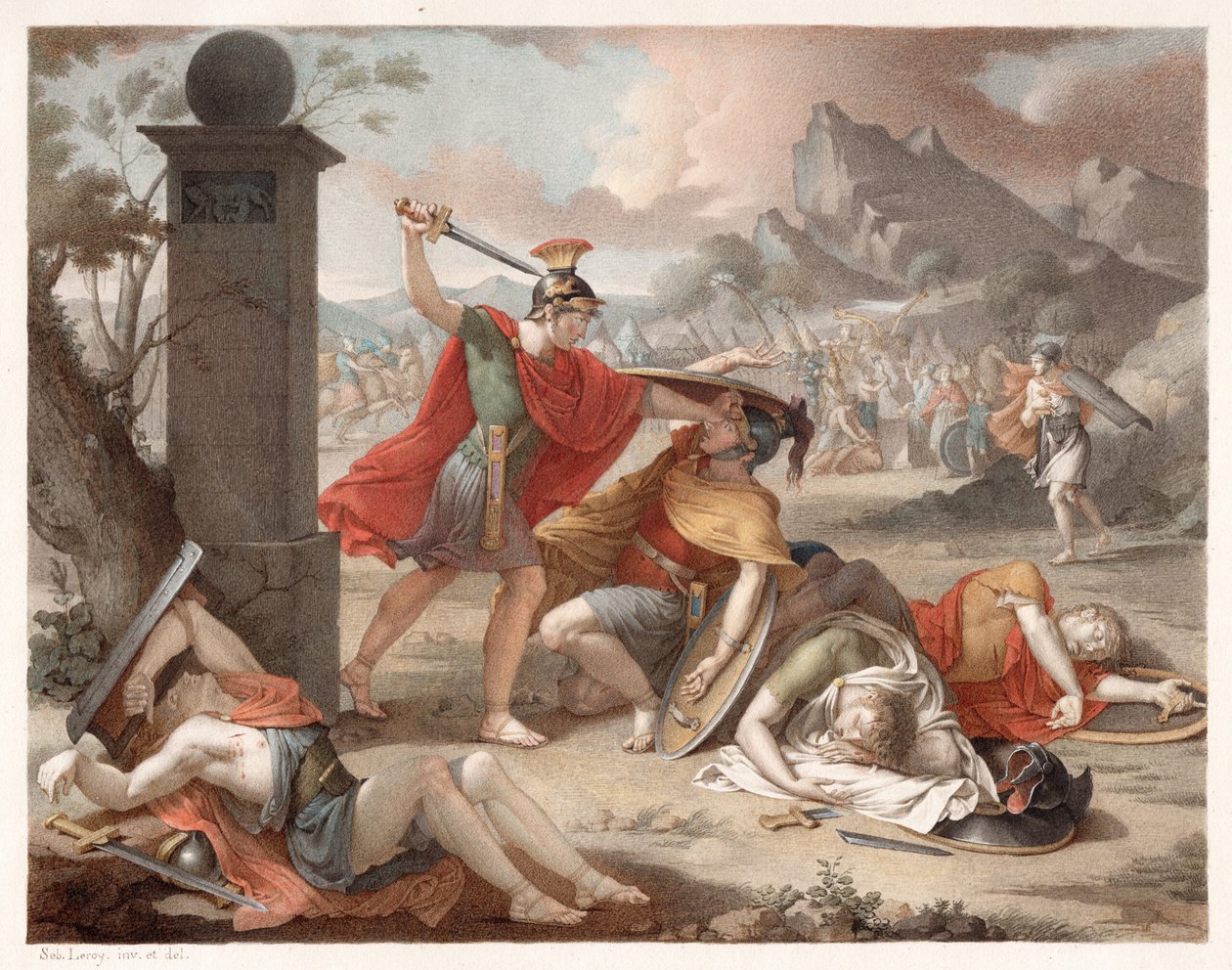 Denis-Sébastien Leroy - Horatioiden ja Curatioiden taistelu - 1798 tekijältä Denis Sebastien Leroy